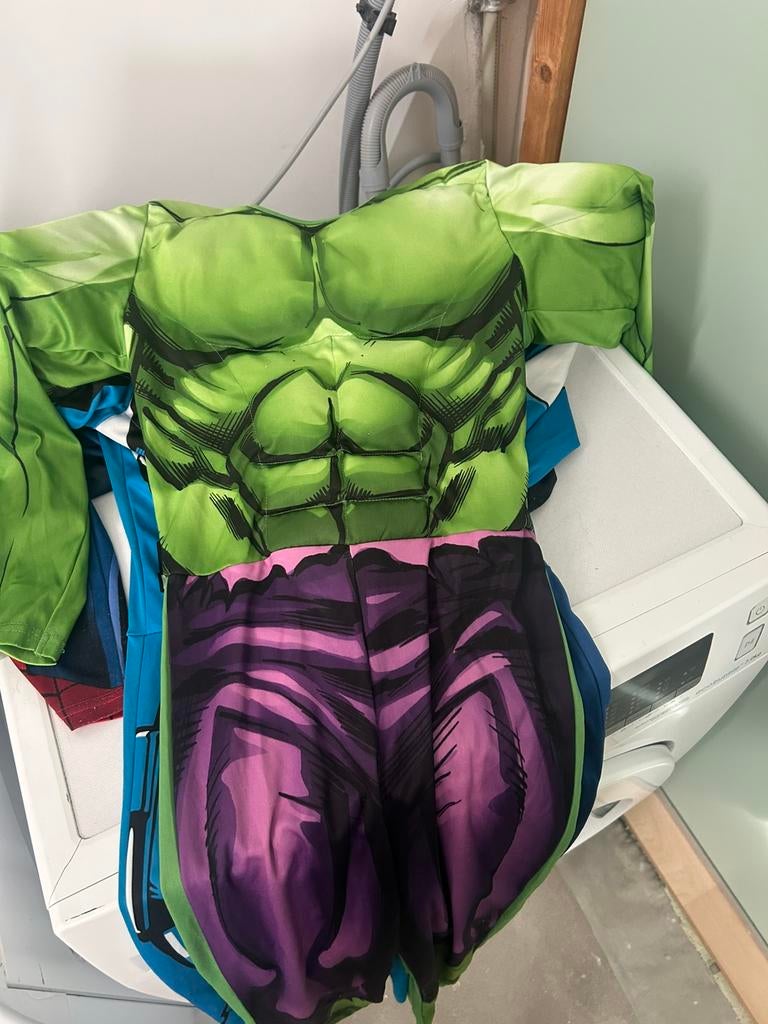 Verkleedkleding van de Hulk, Ophalen, Gebruikt