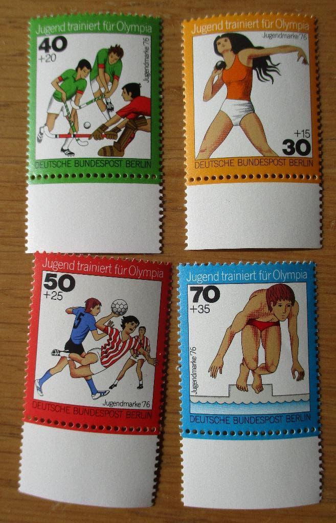 Berlijn, serie Olympische jeugd, 1974, Verzenden, Postfris, Sport