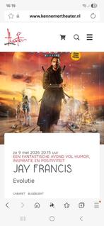 Jay Francis 2 tickets Beverwijk (via ticketswap), Twee personen