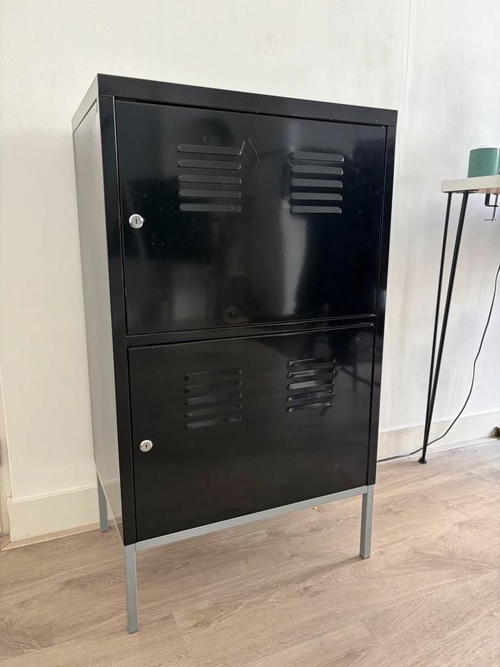 Zwart metalen locker kast - 105x60x40cm, Huis en Inrichting, Kasten | Lockerkasten, Gebruikt, Ophalen