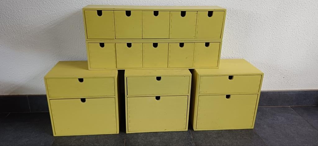 Camper kastjes / opberg lades / kinder hobby kamer / meubel, Ophalen, Gebruikt, 5 laden of meer, Eikenhout