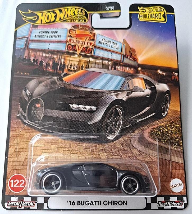 Hot Wheels Premium '16 Bugatti Chiron, Boulevard series, Hobby en Vrije tijd, Modelauto's | Overige schalen, Nieuw, Auto, Ophalen