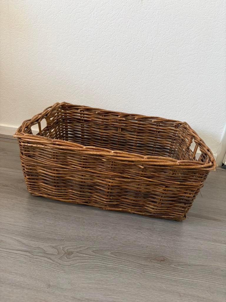 Rietenmand, Ophalen, Zo goed als nieuw, Rechthoekig, Riet