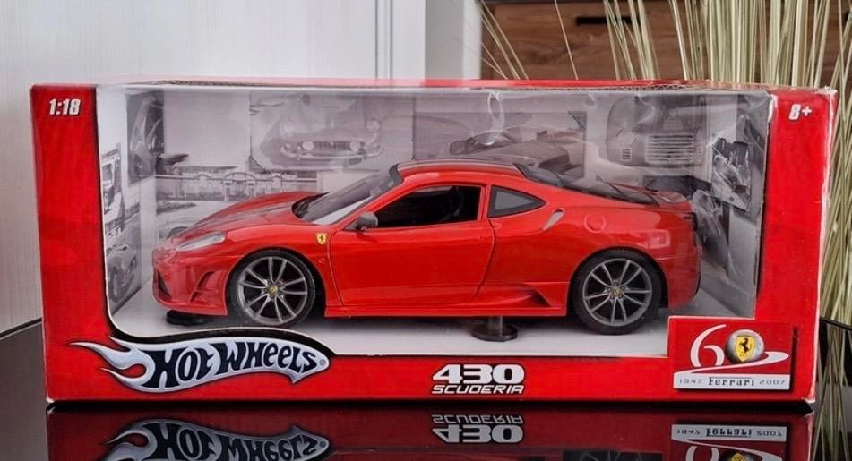 Hot Wheels 1/18 - Ferrari F430 Coupé (Metal Collection, G7160/17968) - Occasion Boîte D'origine