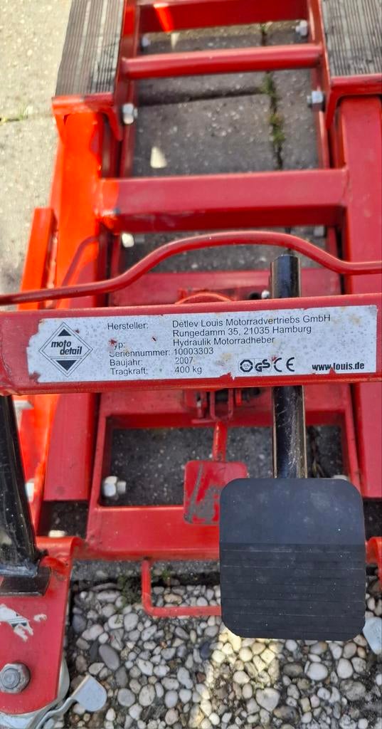 Hydraulische Motorheffer 400kg, Ophalen