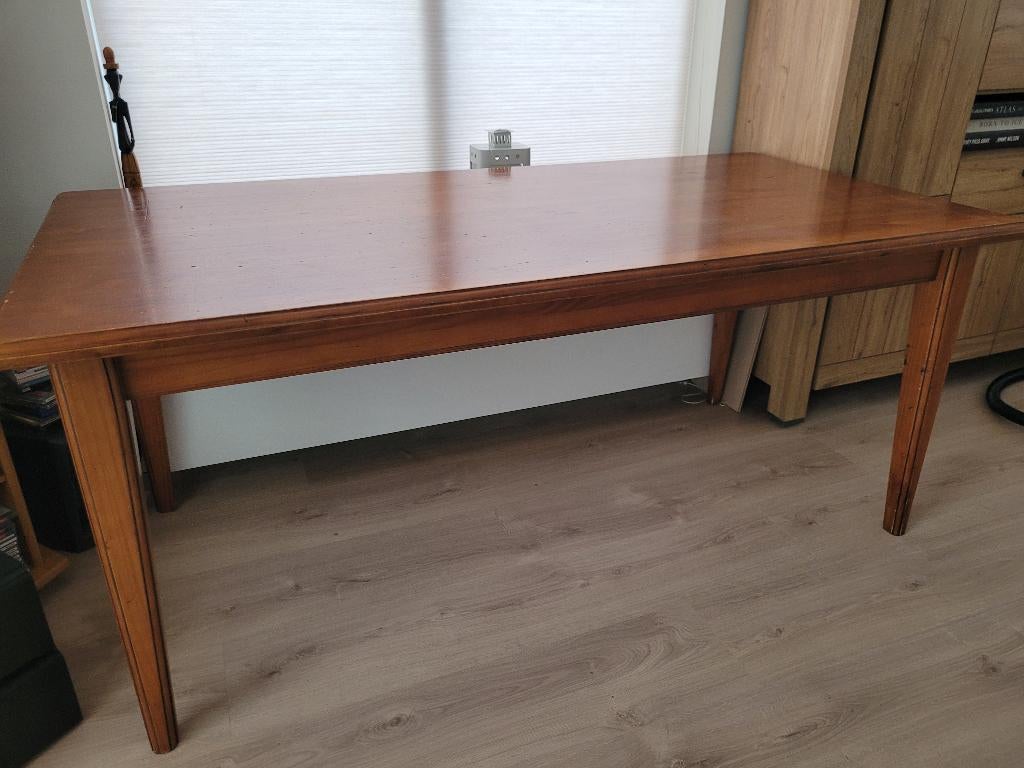 eettafel (mahoniehoutenkleur), Huis en Inrichting, Tafels | Eettafels, Ophalen, Gebruikt, 50 tot 100 cm, Vijf personen of meer