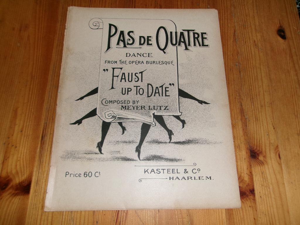 Pas de quatre - meyer lutz, Muziek en Instrumenten, Bladmuziek, Gebruikt, Ophalen of Verzenden, Artiest of Componist, Piano