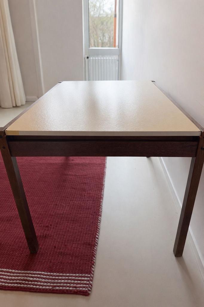 Cees Braakman uitschuifbare eettafel, Huis en Inrichting, Tafels | Eettafels, Gebruikt, 50 tot 100 cm, 100 tot 150 cm, Vier personen