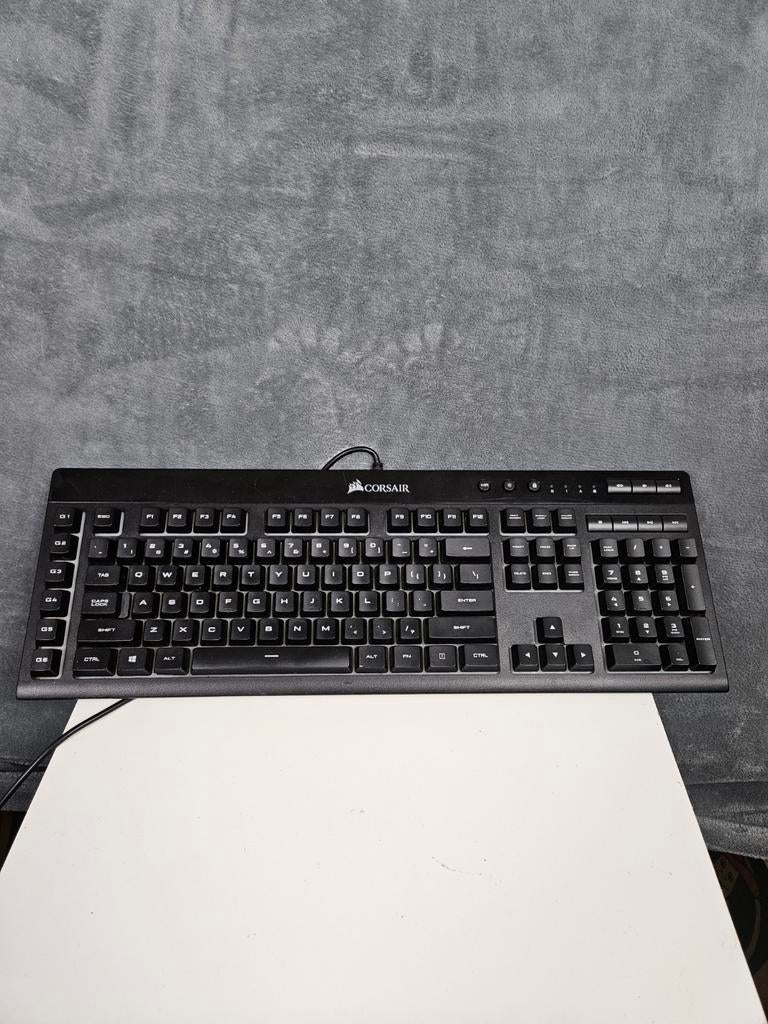 Corsair Gaming K55 RGB Keyboard Zwart Qwerty Toetsenbord, Computers en Software, Toetsenborden, ., Gaming toetsenbord, Ophalen of Verzenden