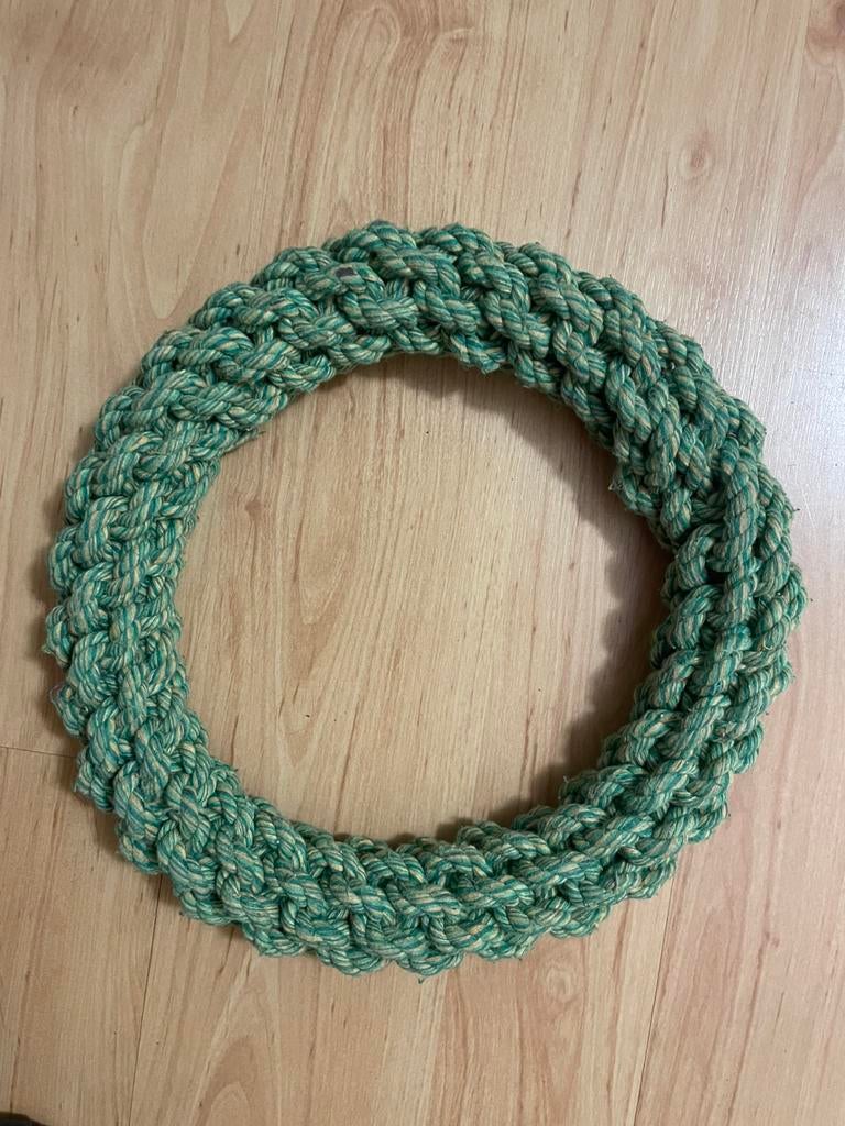 Mooie trekring voor hond van heel sterk touw, Dieren en Toebehoren, Hondenspeelgoed, Ophalen of Verzenden, Zo goed als nieuw, Touwen