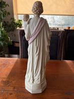 Antiek beeld Jozef met kindje Jezus, porselein, Ophalen of Verzenden