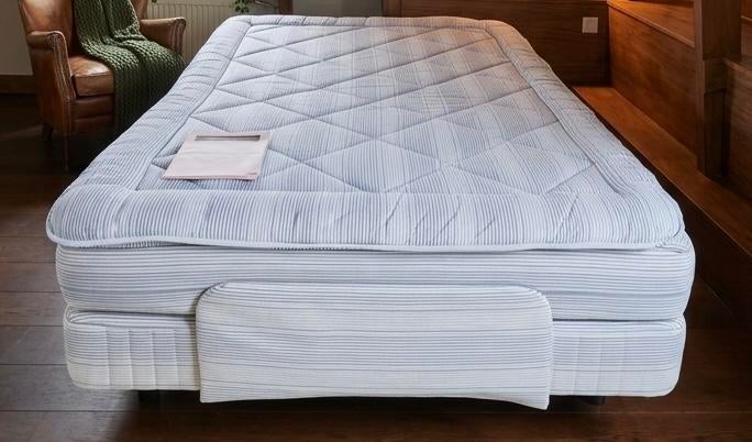 Hästens Citation Adjustable elektrisch verstelb bed 140x200, Huis en Inrichting, Zo goed als nieuw, Twijfelaar, 200 cm, Grijs