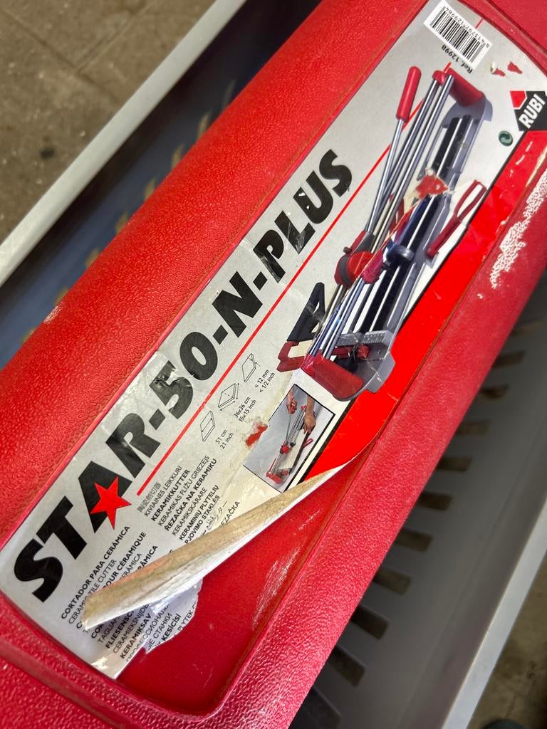 Rubi Star-50-N-Plus Tegelsnijder met accessoires, Ophalen, Gebruikt