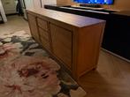 Massief houten dressoir van acaciahout, Huis en Inrichting, Kasten | Dressoirs, Ophalen, Gebruikt, 200 cm of meer, Met lade(s)