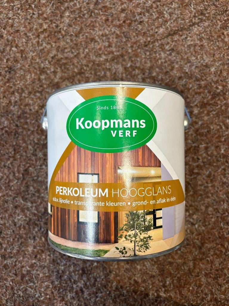 2,5L KOOPMANS  HOOGGLANS  47.50, Overige kleuren, Nieuw, Ophalen of Verzenden, Verf