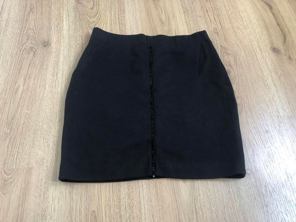 Marccain zwart kort wol wollen cashmere rokje 2 n2, Zwart, Ophalen of Verzenden, Zo goed als nieuw, X