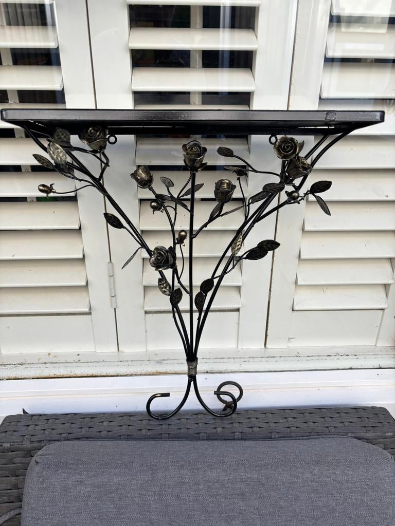 OPRUIMING franse roosjes console 2x, Tuin en Terras, Tuinwanddecoratie, Ophalen of Verzenden, Gebruikt