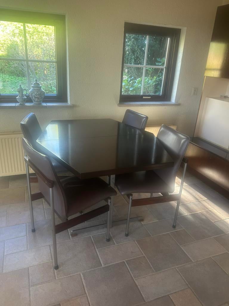 Eethoek jaren 60, Antiek en Kunst, Antiek | Meubels | Tafels, Ophalen of Verzenden