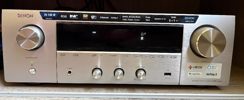 Denon DRA-800H Stereonetwerkreceiver met HEOS, Audio, Tv en Foto, Versterkers en Receivers, Ophalen, Gebruikt, Overige systemen