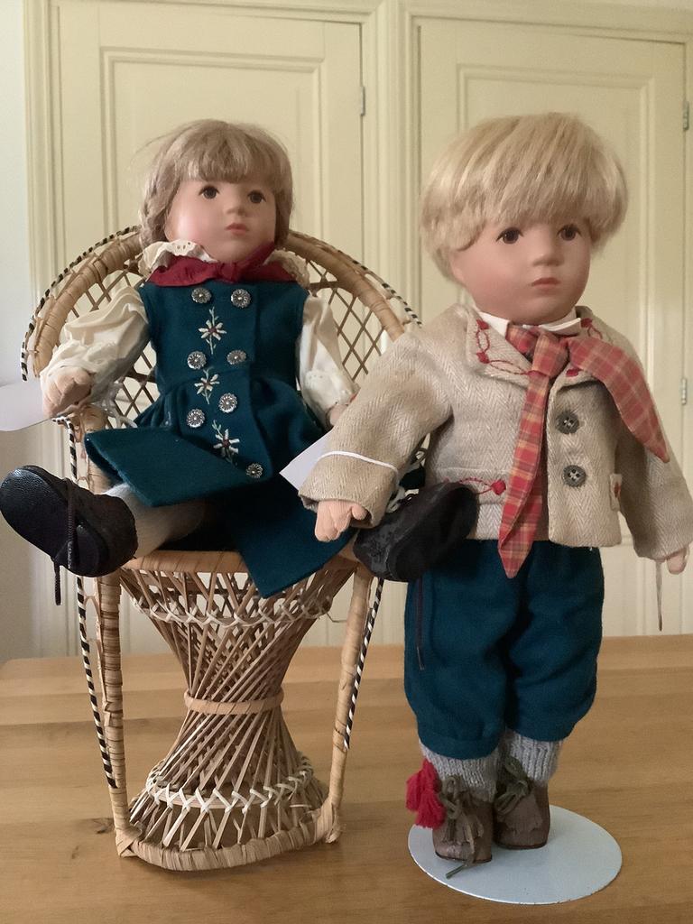 Kathe Kruse Albert en Albertin 35 cm.samen 350,00, Ophalen of Verzenden, Zo goed als nieuw