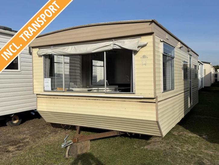 Sunseeker 665x307 cm,2 slaapkamers en toilet gratis gebracht, Caravans en Kamperen, Stacaravans, tot en met 4