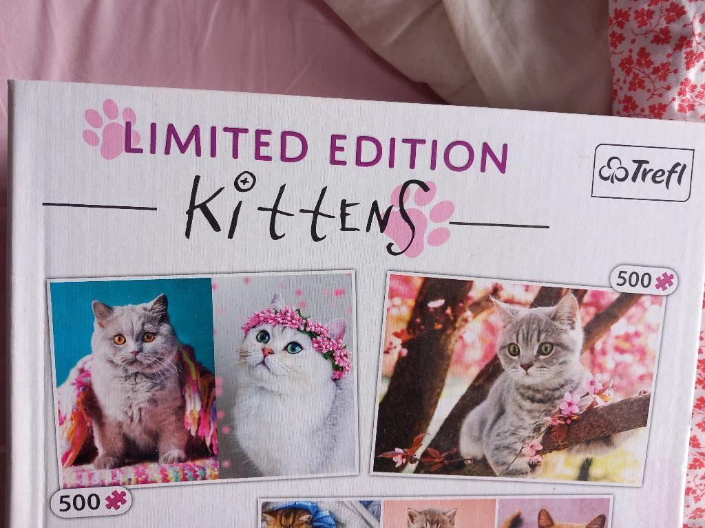 Kittenslegpuzzel Limited Edition Kittens merk Treft 2 stuks, Ophalen of Verzenden, 500 t/m 1500 stukjes, Nieuw, Legpuzzel
