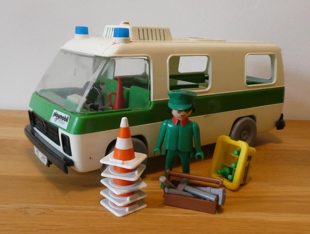 Playmobil klusbus, wegwerkzaamheden, Ophalen of Verzenden, Gebruikt, Los playmobil