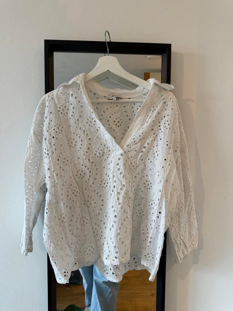 Witte blouse van Shoeby, maat XL, Ophalen of Verzenden, Gedragen, Maat 46/48 (XL) of groter, Wit