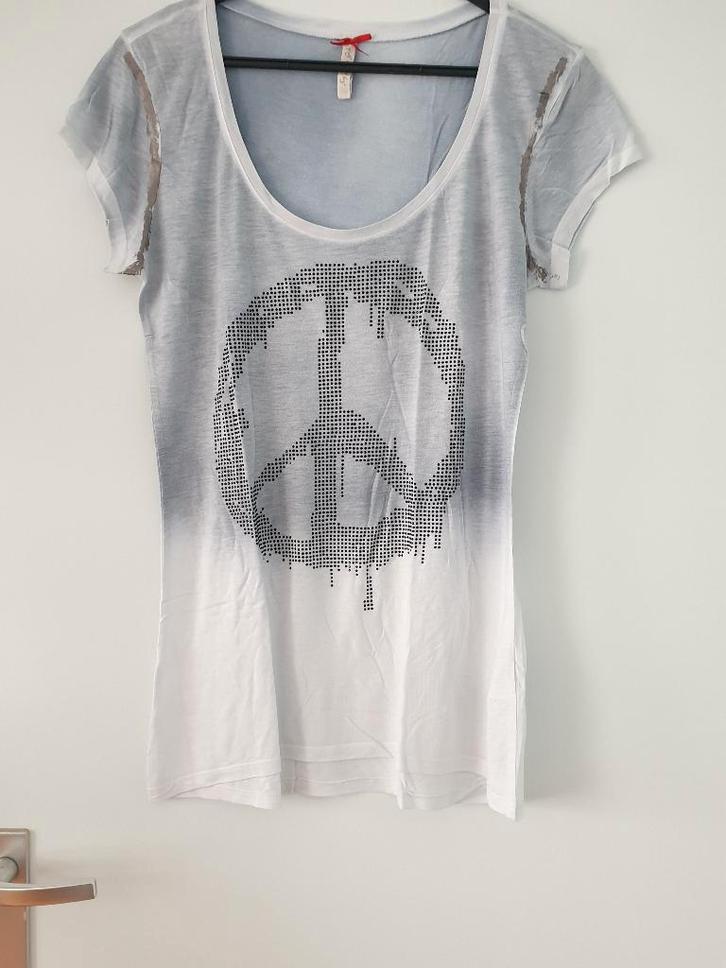 Shirt Key Largo maat L.., Kleding | Dames, T-shirts, Gedragen, Maat 42/44 (L), Grijs, Korte mouw, Ophalen