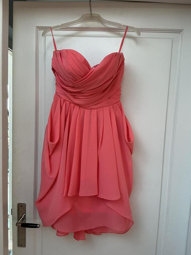 Galajurk zalmkleur Light in the Box,z.g.a.n,, Kleding | Dames, Gelegenheidskleding, Zo goed als nieuw, Galajurk, Maat 36 (S), Overige kleuren