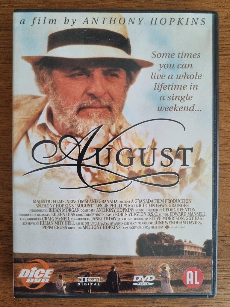 August | Anthony Hopkins, Alle leeftijden, Ophalen of Verzenden, Zo goed als nieuw, Drama
