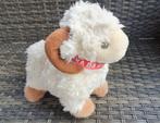 Knuffel schaap ram met geluid circa 20cm, Ophalen of Verzenden, Zo goed als nieuw, Overige typen