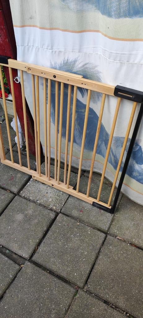 Houten traphekje, Ophalen, 100 tot 115 cm, Zo goed als nieuw, Klemhekje