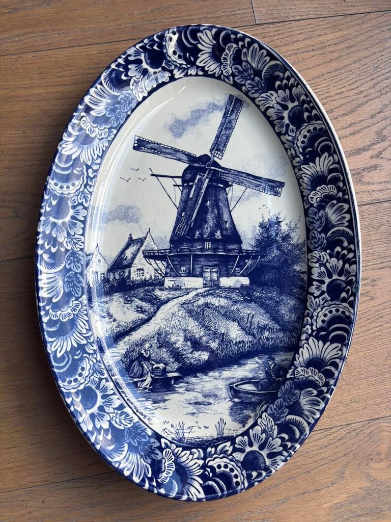 Delft Blauw wandbord, Ophalen of Verzenden