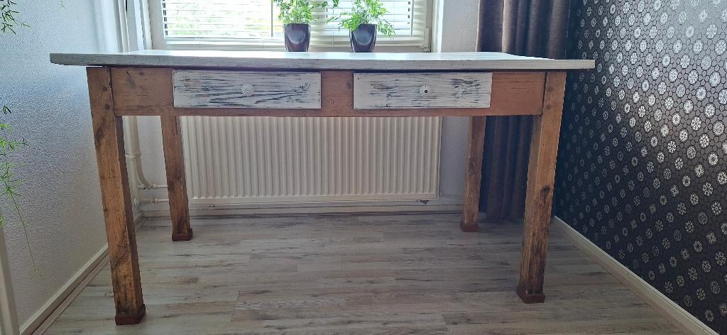 Antieke grenen eetrafel, Ophalen