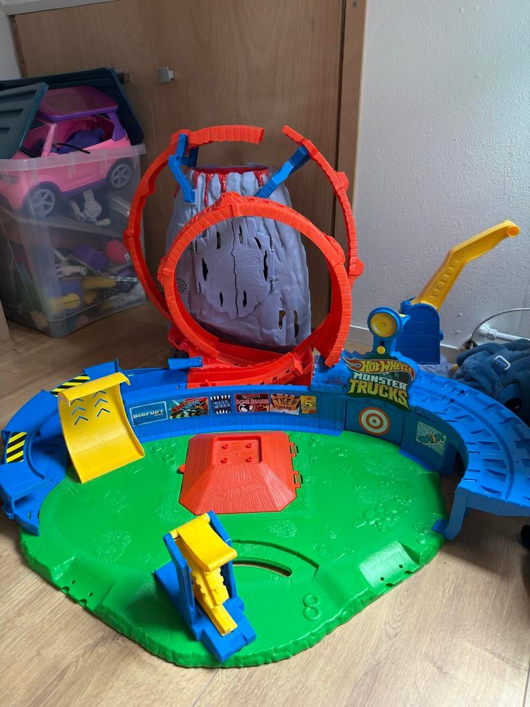 HotWheels Monster Truck baan, Ophalen, Gebruikt, Jongen of Meisje