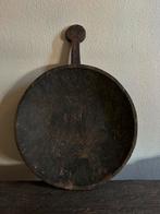 Oud houten bak met handvat, Ophalen, Schaal, Rond, Zo goed als nieuw