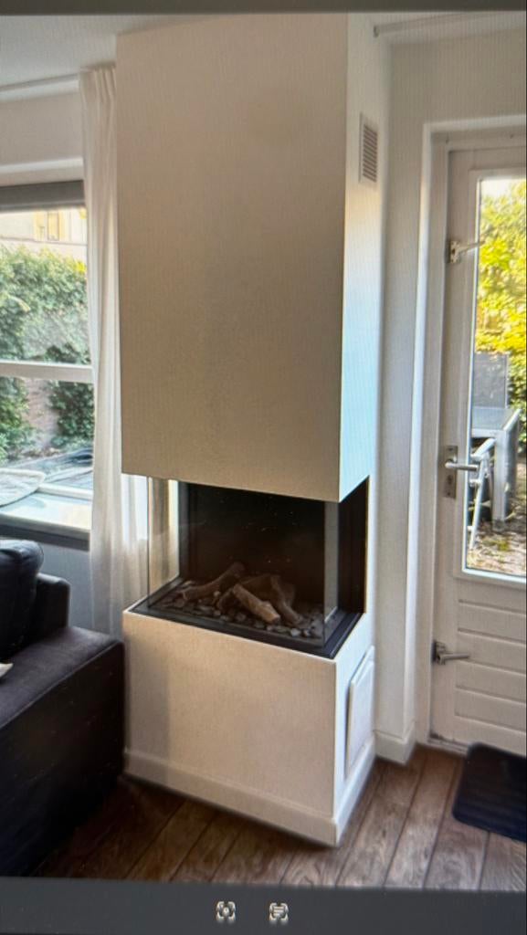 Moderne Gashaard - Hoekmodel Inbouw, Ophalen, Gebruikt, Inbouwhaard, Gashaard