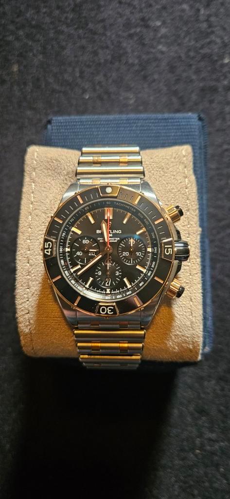 Breitling Super Chronomat B01 44 Staal/Goud, Sieraden, Tassen en Uiterlijk, Horloges | Heren, Zo goed als nieuw, Polshorloge, Breitling