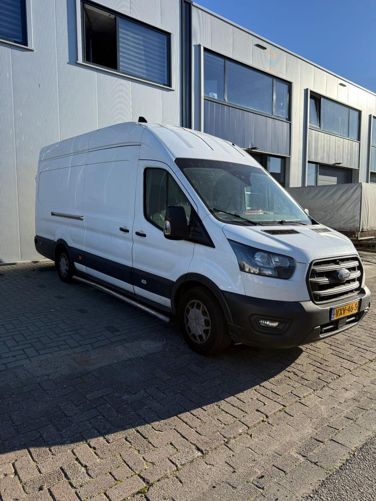 Ford Transit GB 350 L4h3 Tdci 105pk RWD 2023 Wit, Auto's, Bestelauto's, Achterwielaandrijving, 1995 cc, Euro 6, 4 cilinders