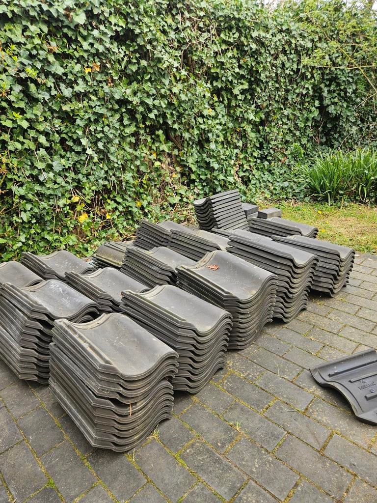 Gebruikte Koramic dakpannen (160 stuks) in goede staat, Doe-het-zelf en Verbouw, Dakpannen en Dakbedekking, Ophalen, Gebruikt