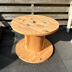 Houten kabelhaspel - ideaal als bijzettafel of decoratie, Ophalen, Gebruikt, 50 tot 100 cm, Rond