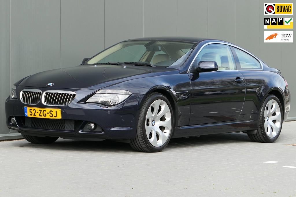 BMW 6-serie 650i High Executive Youngtimer 367pk V8 LCI NAP, Auto's, BMW, Bedrijf, Te koop, 6-Serie, ABS, Airbags, Airconditioning