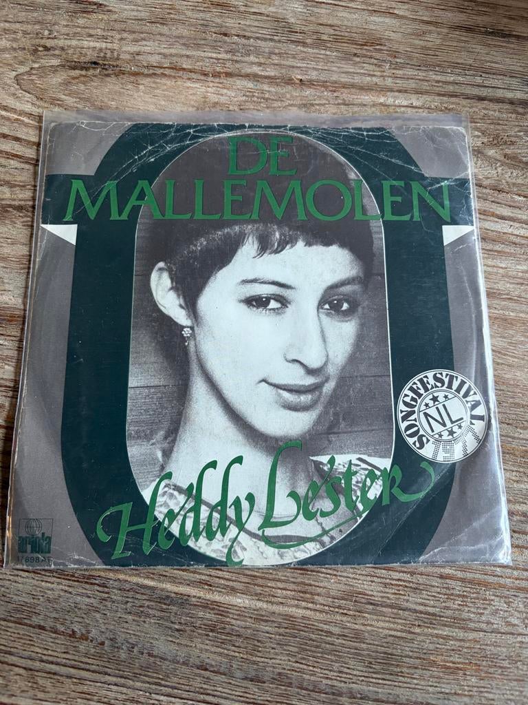 Heddy Lester - De Mallemolen vinyl single, Ophalen of Verzenden, Gebruikt, 7 inch, Levenslied of Smartlap