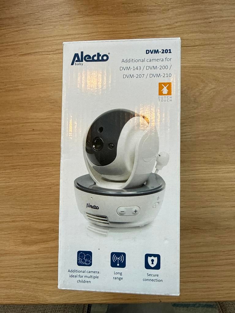 Alecto DVM-201 Extra Camera voor Babyfoon DVM-143/200/207/21, Kinderen en Baby's, Babyfoons, Ophalen of Verzenden, Gebruikt, 250 meter of meer