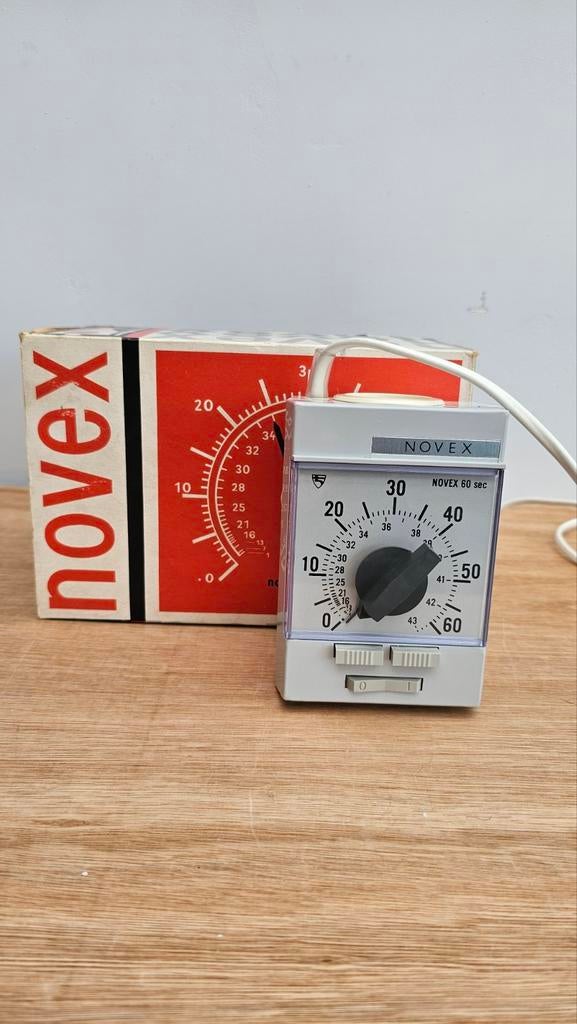 Novex 60 sec timer – industrieel / laboratorium timer, Antiek en Kunst, Antiek | Gereedschap en Instrumenten, Ophalen of Verzenden