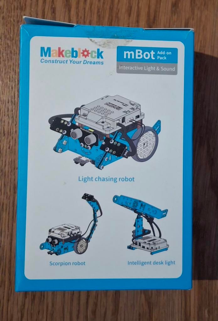 mBot Add-on Pack: Interactieve Light & Sound (z.g.a.n.), Ophalen of Verzenden, Zo goed als nieuw, Bouwen, Met licht