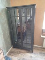 Zwarte vitrine kast, Ophalen, Hout, Broedkooi of Kweekkooi