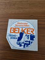 6586 Vintage Beuker Handelsmaatschappij Sticker, Verzamelen, Stickers, Ophalen of Verzenden, Gebruikt