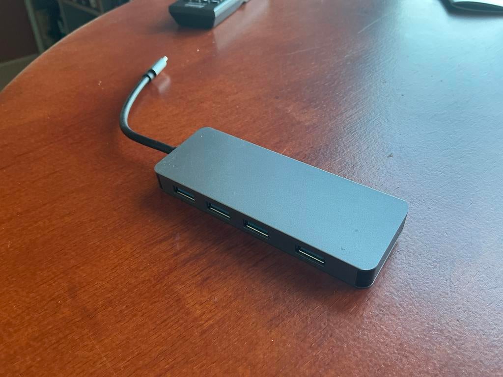 HEMA USB C hub macbook 39.63.0168 4 usb poorten, Computers en Software, Dockingstations, Ophalen of Verzenden, Zo goed als nieuw